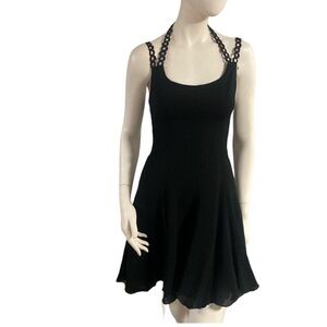 Nicole Miller 90s black dress size 4